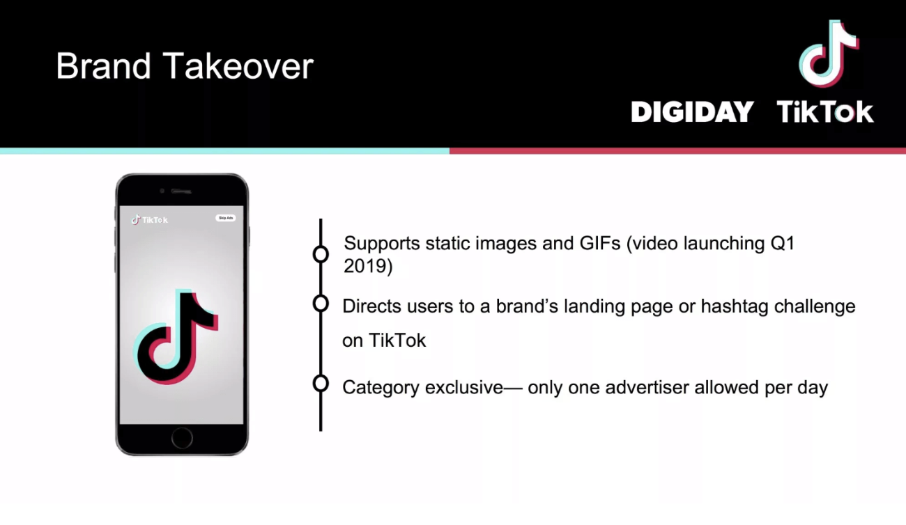 Quảng cáo TikTok dạng Brand Takeover Ads